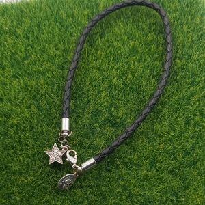 Cookie Lee Shooting Star Leather Braided Bracelet B3309